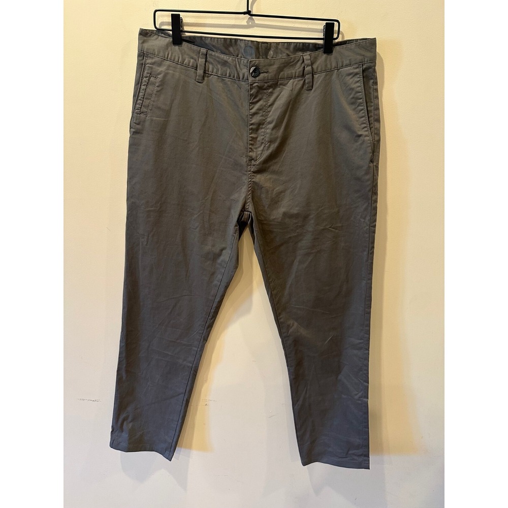 Vuori Men's Collins Chino Stretch Pants 36x31 Grey Active Workwear Travel